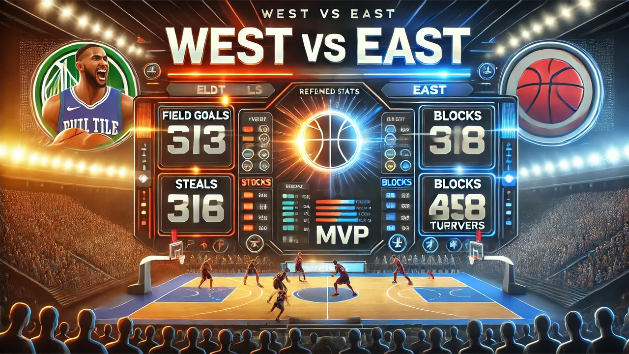 West vs East Match Player Stats